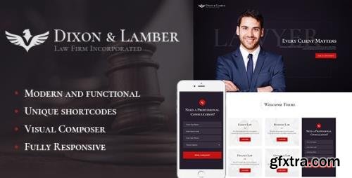 ThemeForest - Dixon & Lamber v1.2.1 - Law Firm WordPress Theme - 19423527