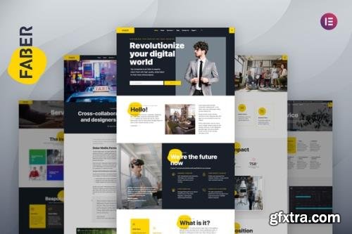 ThemeForest - Faber v1.3.1 - Tech Company Elementor Template Kit - 25920141