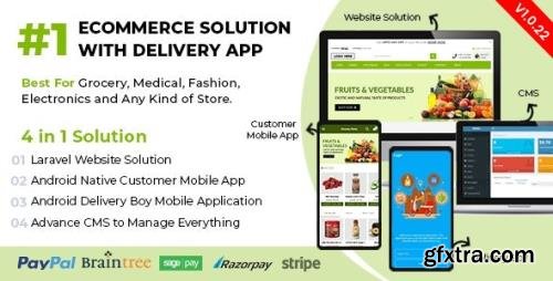 CodeCanyon - Ecommerce Solution with Delivery App For Grocery, Food, Pharmacy, Any Store / Laravel + Android Apps v1.0.22 - 26840547 - NULLED