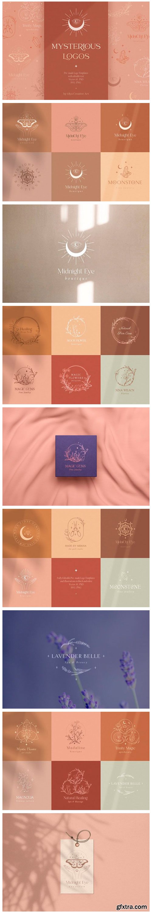 Logo Templates Collection ~ Mystic. Moth 9605819