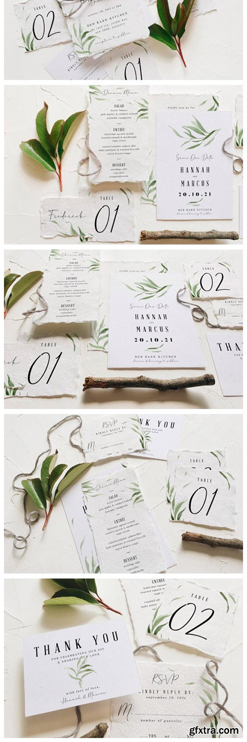 Dusty Green Foliage Wedding Suite 4300080