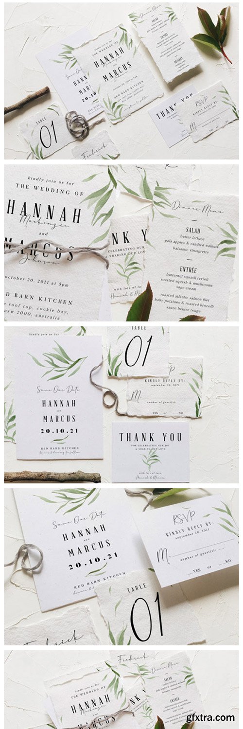 Dusty Green Foliage Wedding Suite 4300080