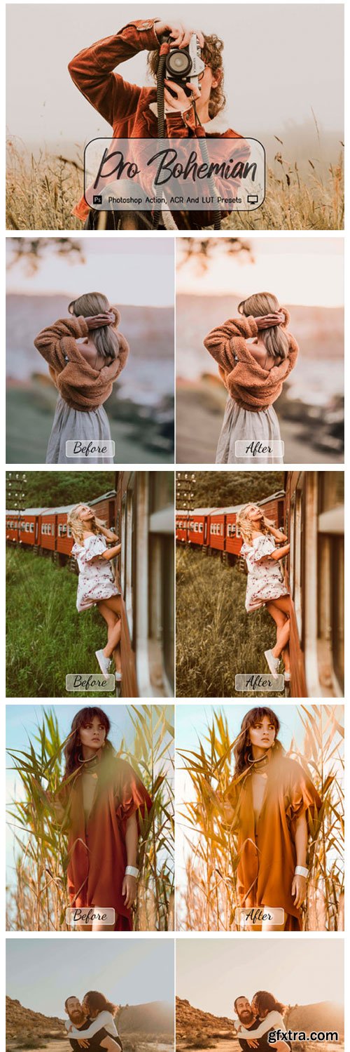 Pro Bohemian Photoshop Actions, ACR, LUT 8304972