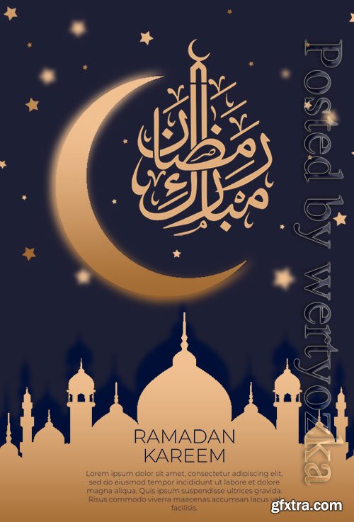 Ramadan Mubarak Poster Template design