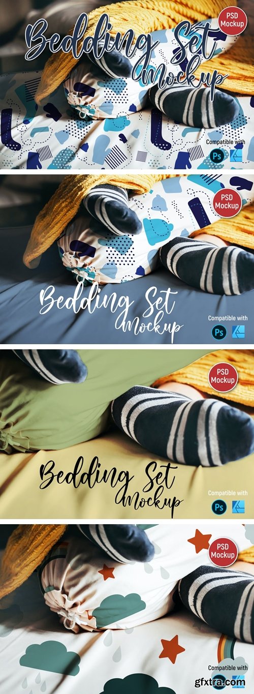 Bedding set Mockup