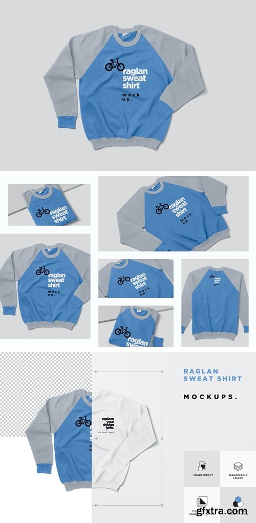 Raglan SweatShirt Mockups