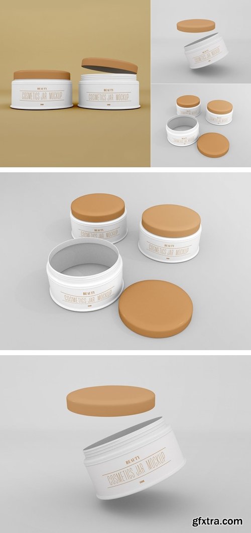 Cosmetic Jar Mockup - Vol 03