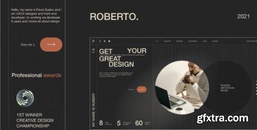 ThemeForest - Roberto. v1.0.0 - Onepage Horizontal Personal CV/Resume HTML Template - 31793749