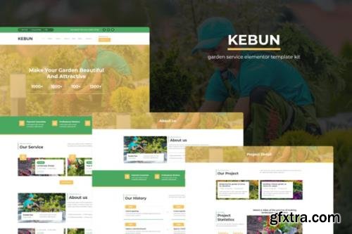 ThemeForest - Kebun v1.0.0 - Garden Service Elementor Template Kit - 31787238