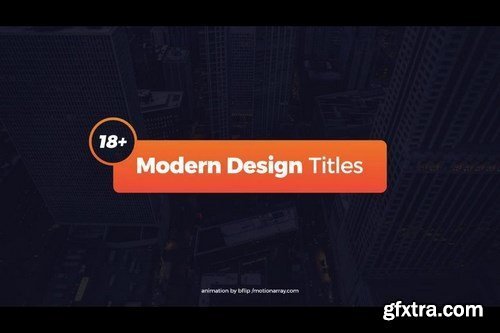 18+ Modern Design Titles After Effects Templates 31217