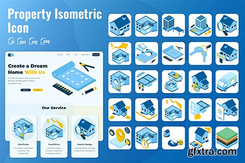 25 Iconset Isometric Property 