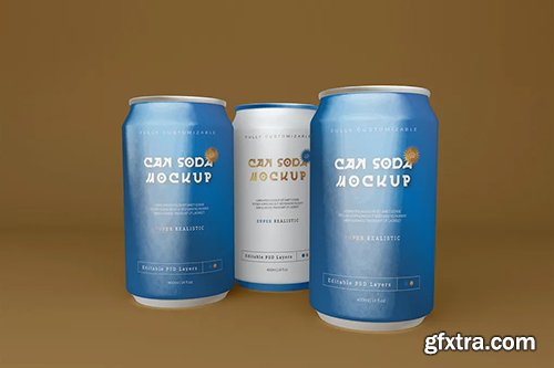 Soda Can Mockup 