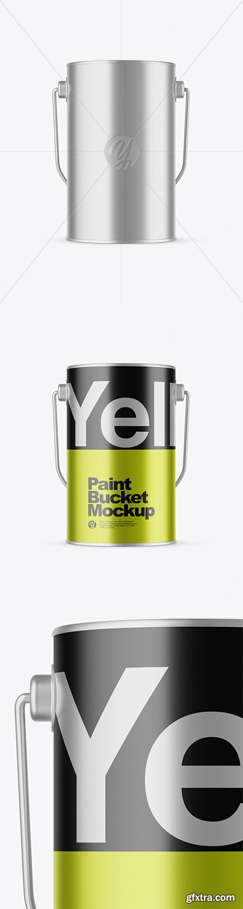 Metallic Paint Bucket Mockup 78950