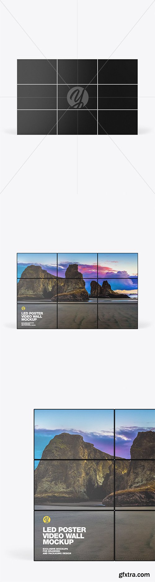 LED Poster Video Wall Mockup 78974