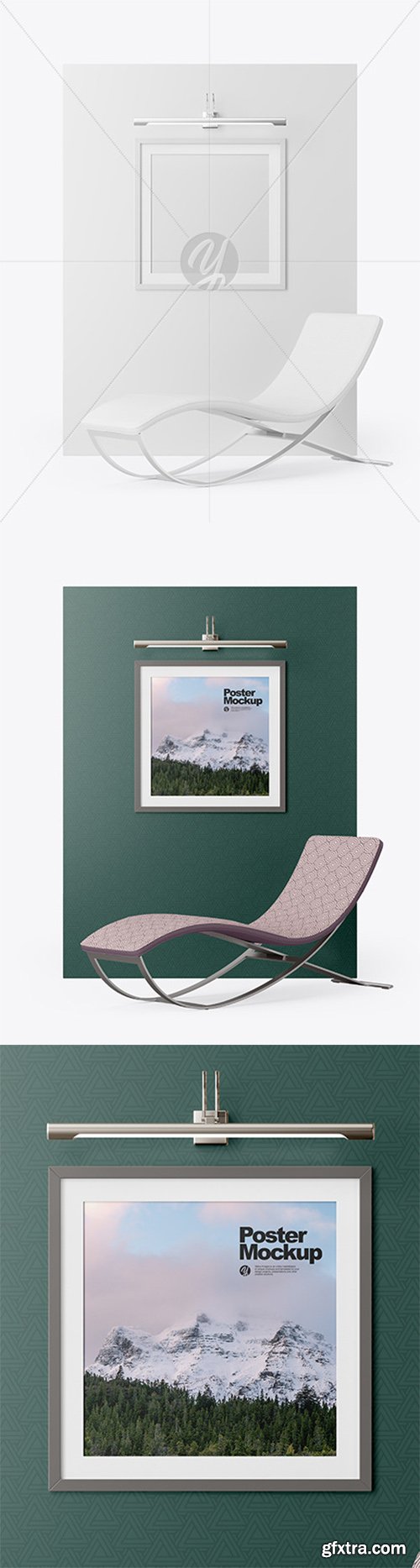 Photo Frame on the Wall Mockup 79089