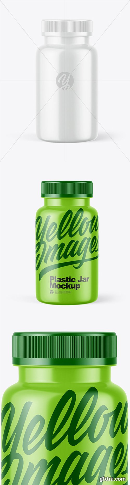 Glossy Plastic Jar Mockup 79231