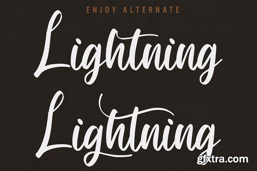 Lightning - Hand Drawn Brush Font