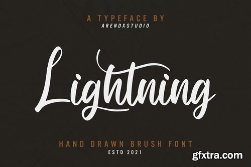 Lightning - Hand Drawn Brush Font