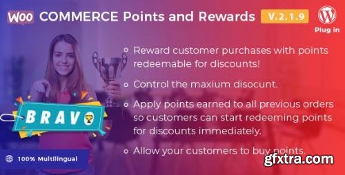 CodeCanyon - Bravo v2.1.9 - WooCommerce Points and Rewards - WordPress Plugin - 21945963