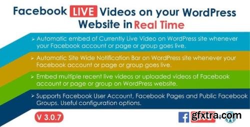 CodeCanyon - Facebook Live Video Auto Embed for WordPress v3.0.7 - 18144979