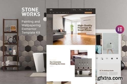 ThemeForest - StoneWorks v1.0.0 - Flooring Home Interior Elementor Template Kit - 31849887