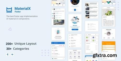 CodeCanyon - MaterialX Flutter v2.1.1 - Flutter Material Design UI Components - 26232732