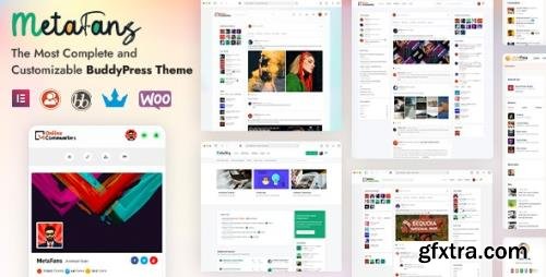 ThemeForest - MetaFans v1.1.1 - Community & Social Network BuddyPress Theme - 31265593