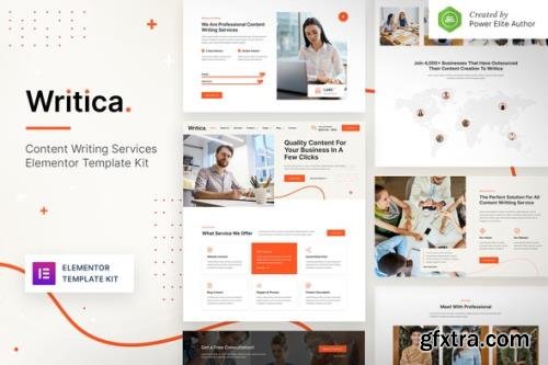 ThemeForest - Writica v1.0.0 - Content Writing Services Elementor Template Kit - 31831915