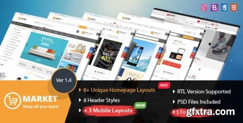 ThemeForest - Market v1.4 - Multipurpose eCommerce HTML Template - 18730313