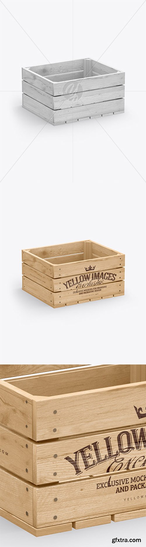 Wooden Crate Mockup 79311