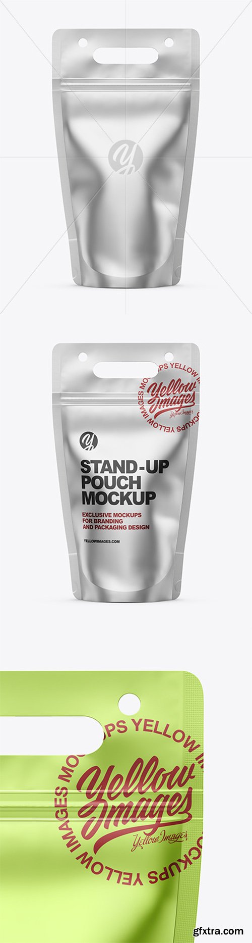 Metallic Stand-up Pouch Mockup 79426