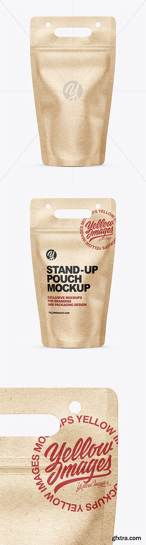 Kraft Stand-up Pouch Mockup 79429