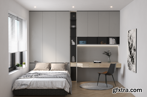 Interior Bedroom Scene Sketchup By Bruce Lee