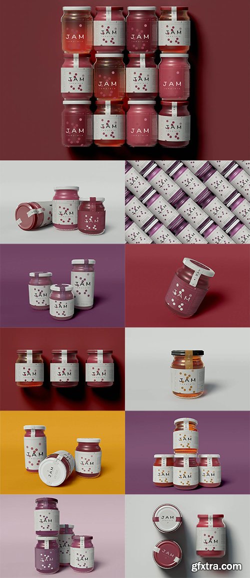 Jam Jar Mockups