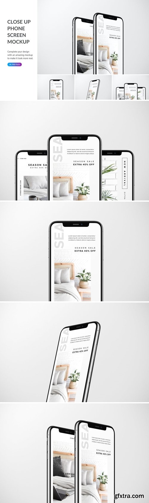 Close Up Phone Mockup