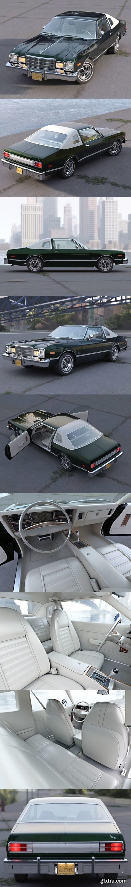 Plymouth Volare Coupe 1976 3D Model