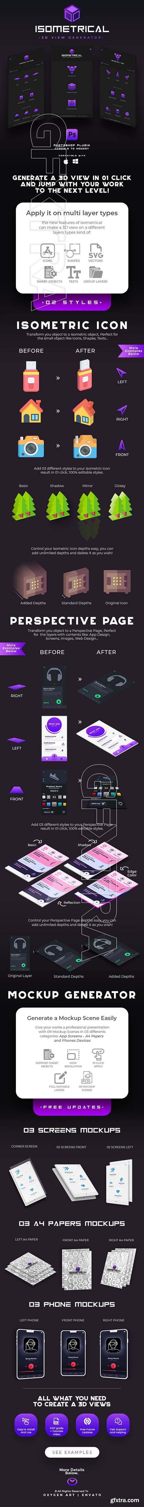 GraphicRiver - Isometrical - 3D View Generator - Photoshop Plugin 31406788