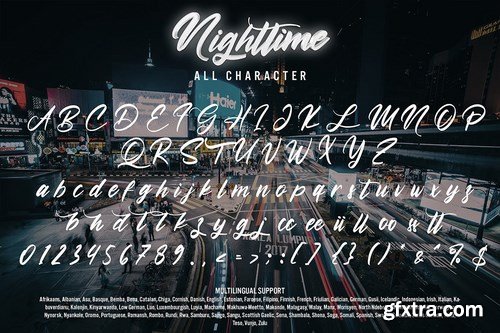 Nighttime - Modern Script Font