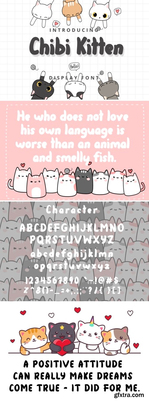 Chibi Kitten Font