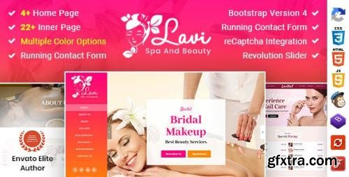 ThemeForest - Lavi v1.0 - Beauty Spa Salon Makeup Parlour Bootstrap 4 Template (Update: 28 April 21) - 25936003