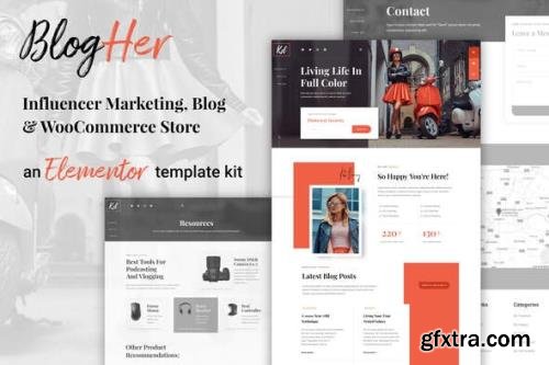 ThemeForest - BlogHer v1.0.0 - Influencer Marketing Blog & Shop Elementor Template Kit - 31777973