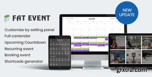 CodeCanyon - FAT Event v5.0 - WordPress Event and Calendar Booking - 22311915