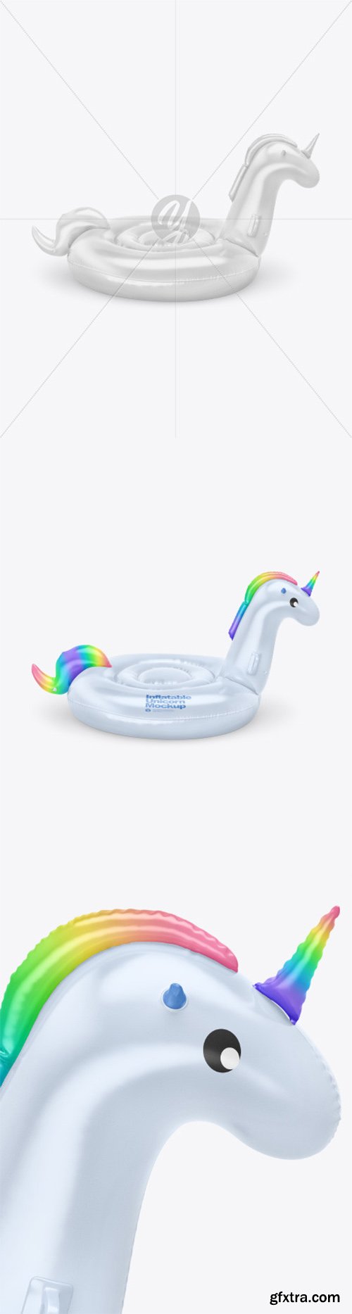 Inflatable Swimming Unicorn Mockup 79682