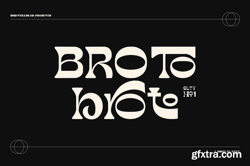 Broto - Display font & 100 ligatures