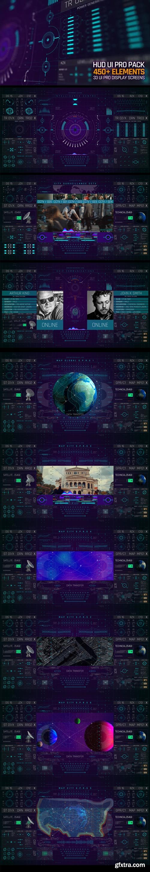 Videohive - HUD UI Pro Pack - 23822700