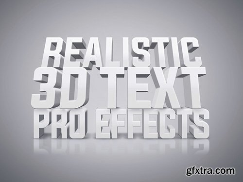 White 3D Text Effect PSD Design Template