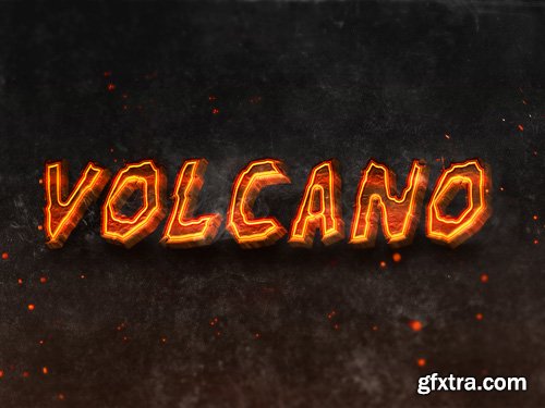 Burning Text Effect PSD Design Template vol 5