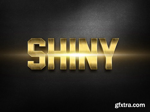 3D Gold Text Effect PSD Design Template vol 2