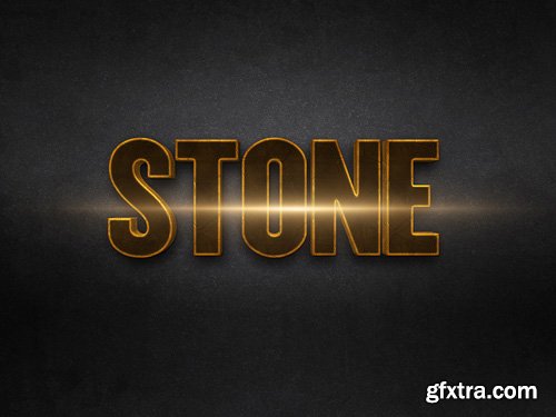 3D Gold Text Effect PSD Design Template vol 4