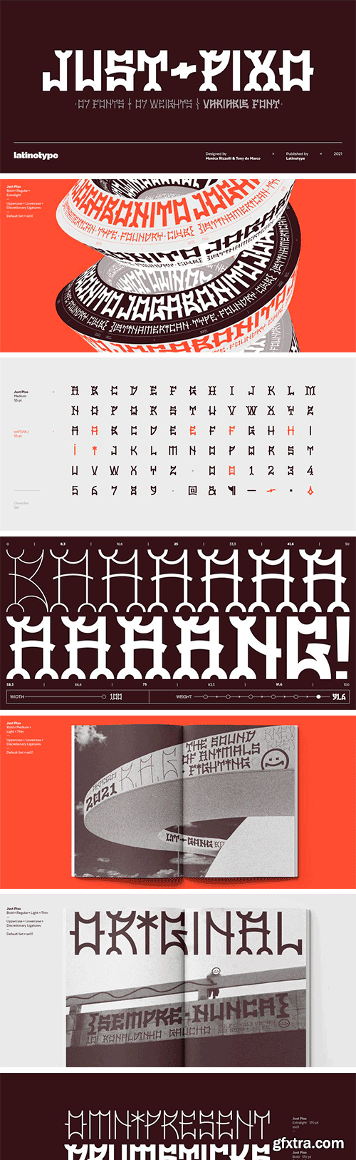 Just Pixo Font Family